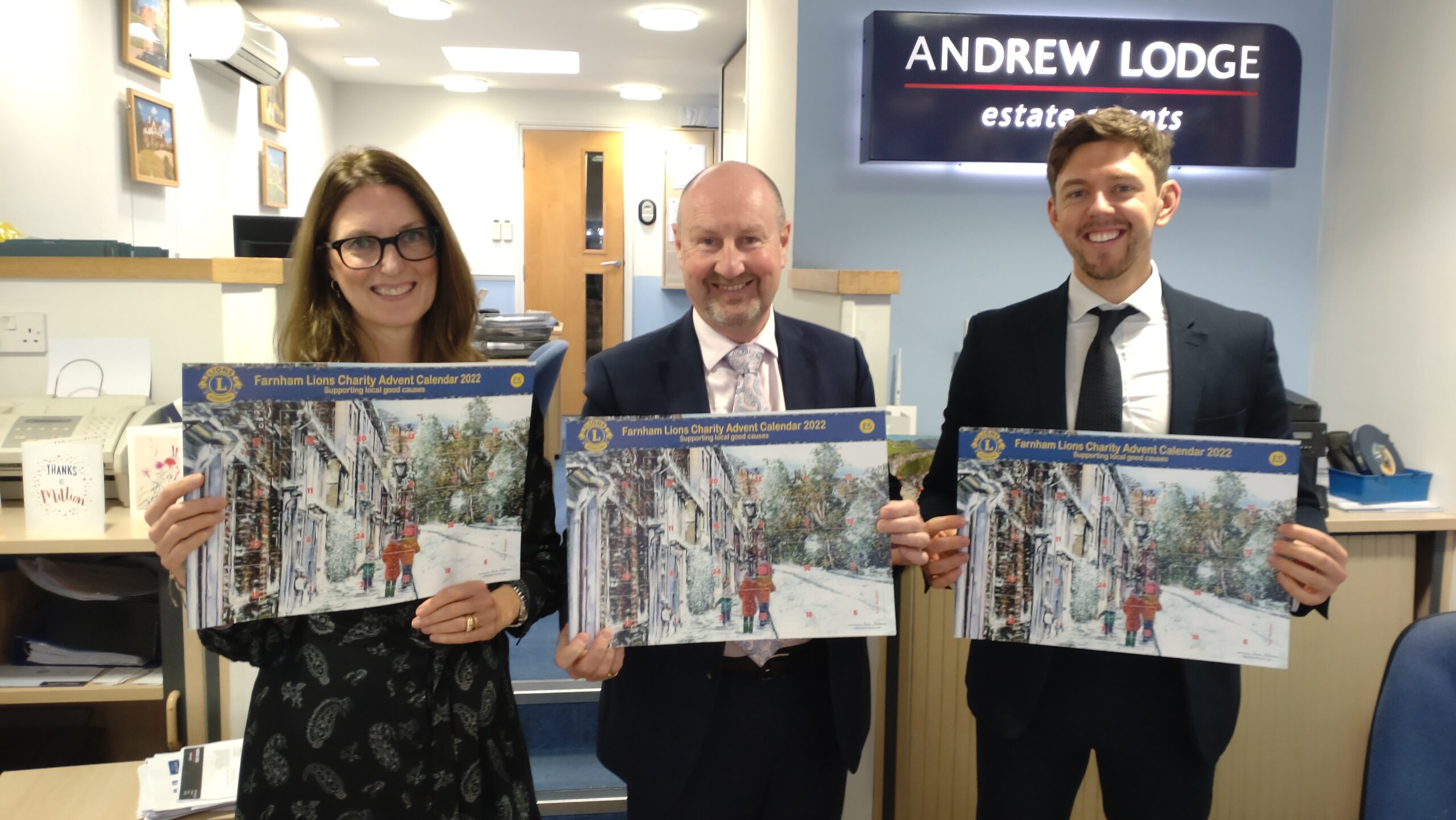 Andrew Lodge Estate Agents Support Christmas Charity Calendar